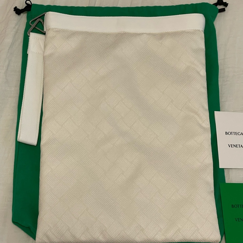 Bottega Veneta White Trekking Pouch